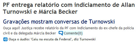 Reprodução de O Globo on line