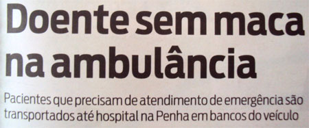 Reprodução do jornal O Dia