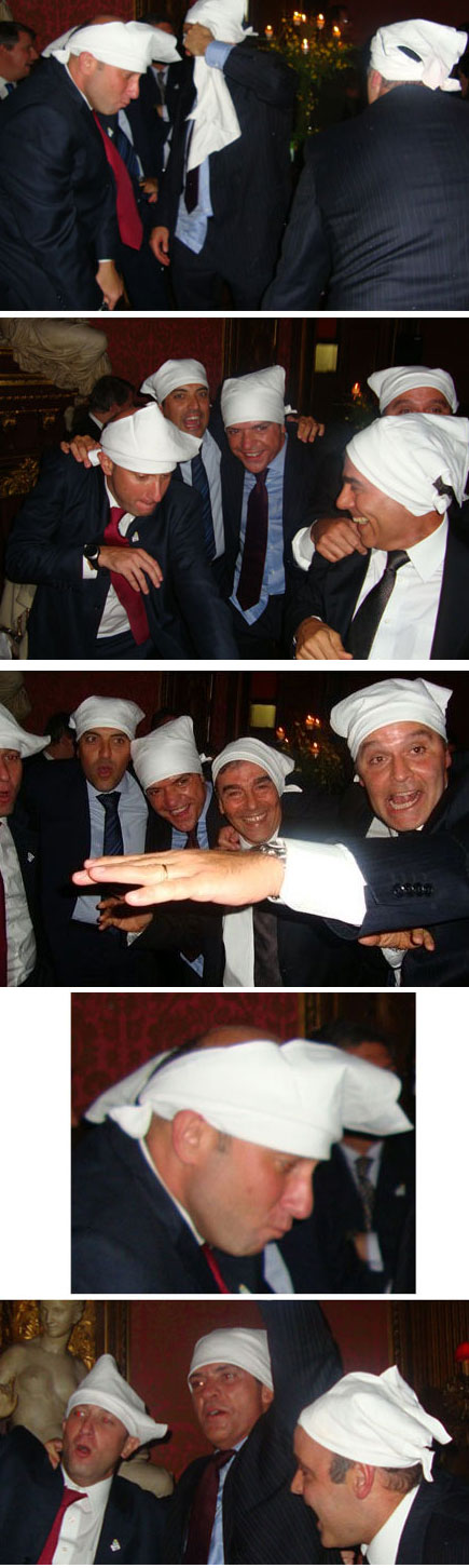 A Gangue dos Guardanapos, além de Cavendish e Sérgio Côrtes, também conta com o secretário de Governo de Cabral, Wilson Carlos; o secretário de Urbanismo de Eduardo Paes, Sérgio Dias; e George Sadala, laranja de Cabral