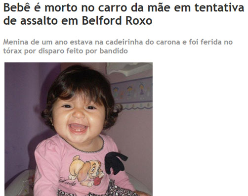 Reprodução do jornal O Dia