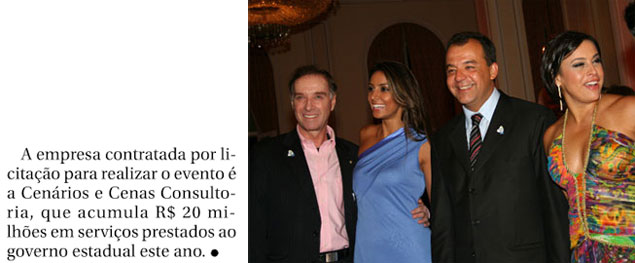 Reprodução do Globo; ao lado Cabral e Adriana Ancelmo em festa com o casal Eike Batista, nos tempos em que todos sorriam