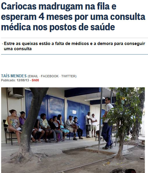 Reprodução do Globo online