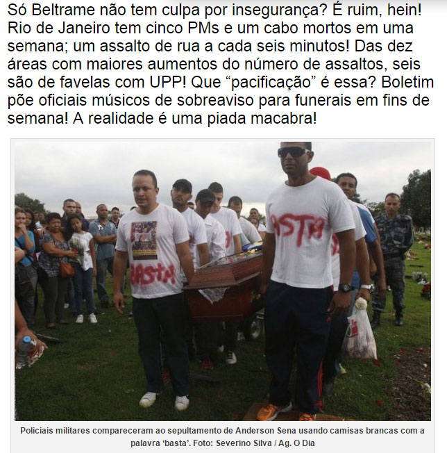 Reprodução da Veja online