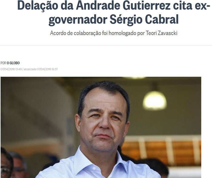 Reprodução do Globo online