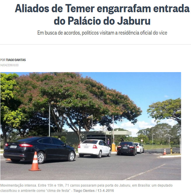 Reprodução do Globo online