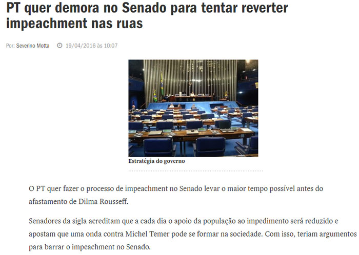 Reprodução do Diário do Poder