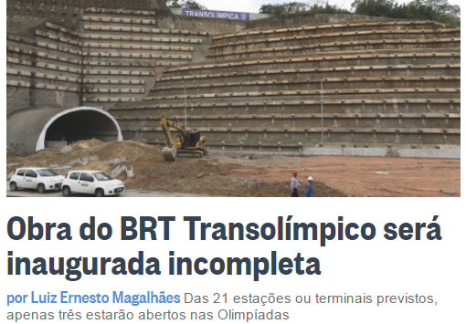 Reprodução do Globo online