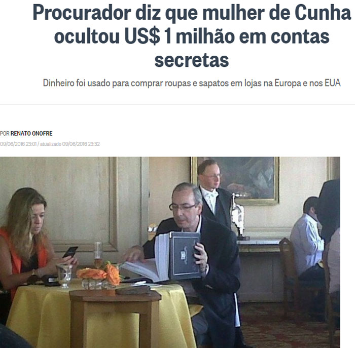 Reprodução do Globo online