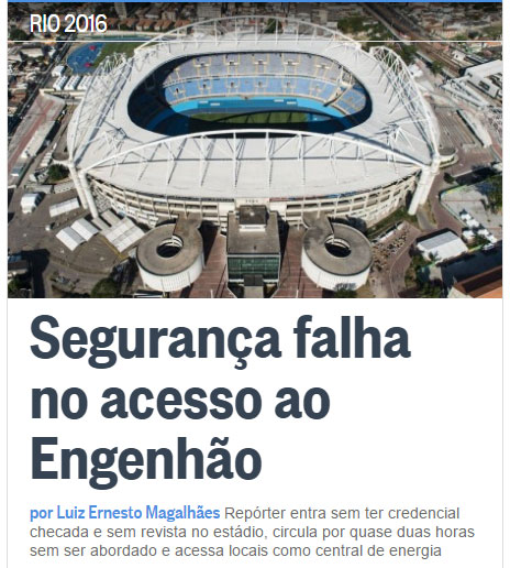 Reprodução do Globo online