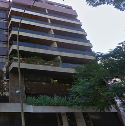 Edifício onde Beltrame morou em Ipanema